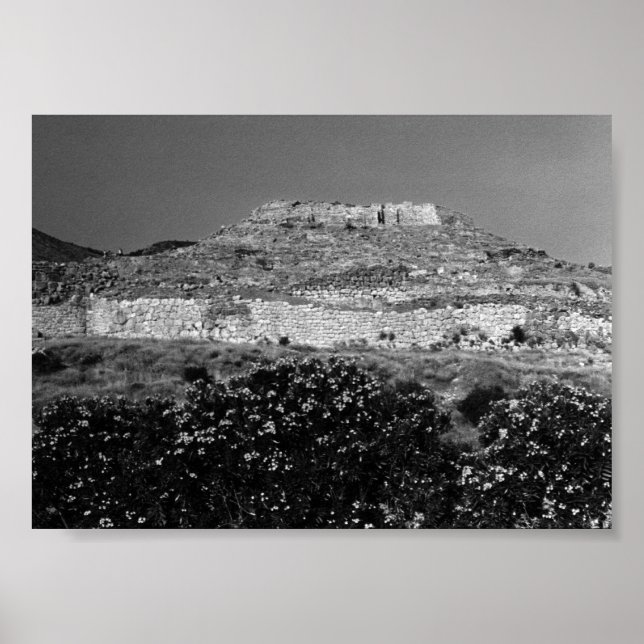 Póster Resumen de la acrópolis de Atenas Mycenae (Frente)