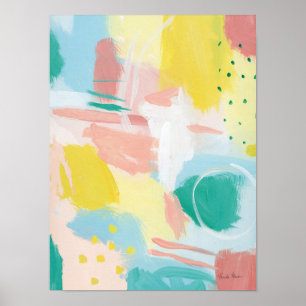 Póster Resumen de la cara fresca - Colores de primavera