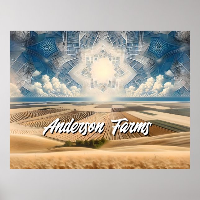 Póster Resumen de la Granja de Trigo Prairie (Frente)