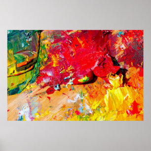 Póster Resumen De La Paleta Artista