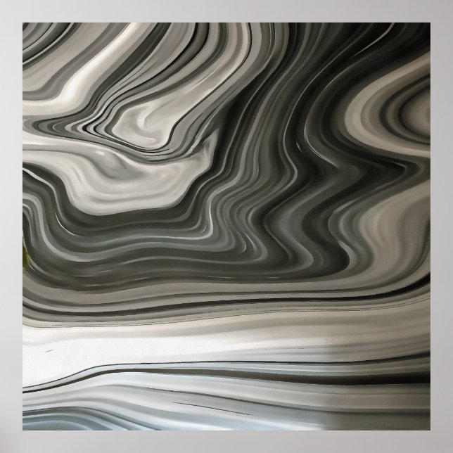 Póster Resumen de la Pura Acrílica Artística de Monotone  (Frente)