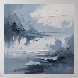 Póster Resumen de la serenidad costera - Océano y cielo t