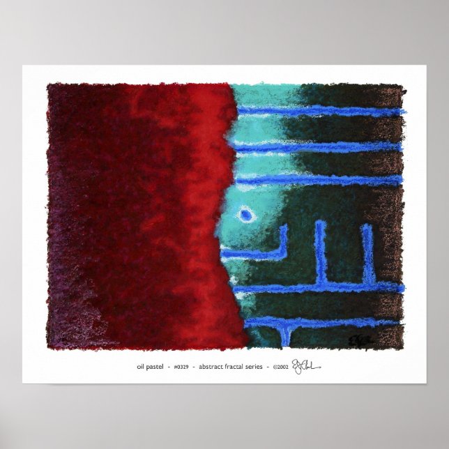 Póster Resumen de la serie fractal #0329 (Frente)