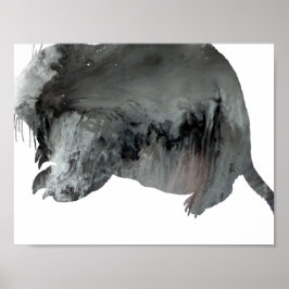 Póster Resumen de la silueta de Gopher