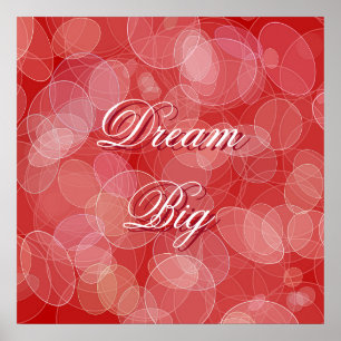 Póster Resumen de la textura del efecto bokeh rojo. Texto