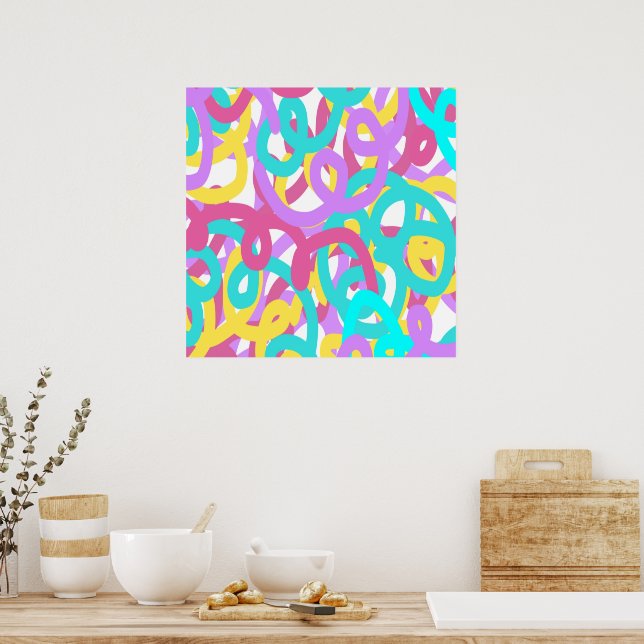 Póster Resumen de las espirales de Pastel (Cocina)