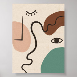 Póster Resumen de las líneas de la cara