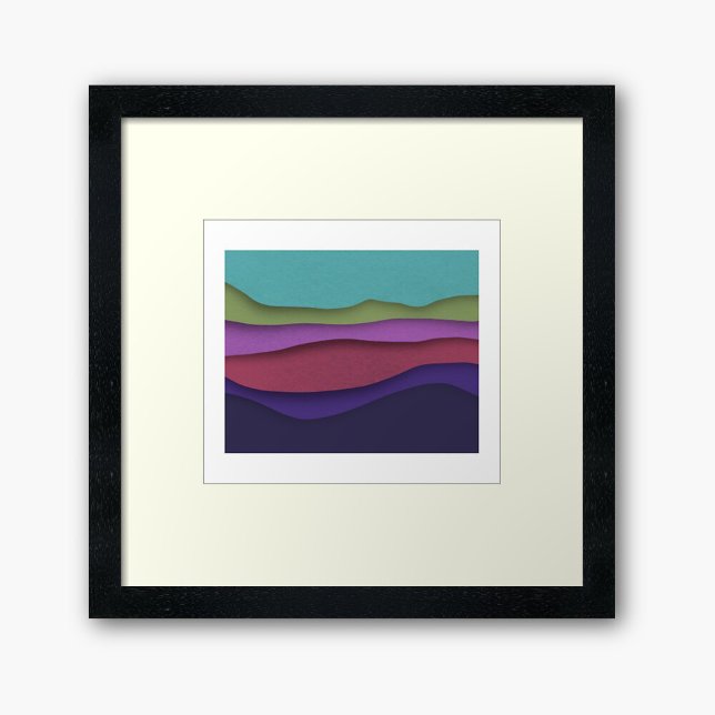 Póster Resumen de las olas de color modernas (Subido por el creador)