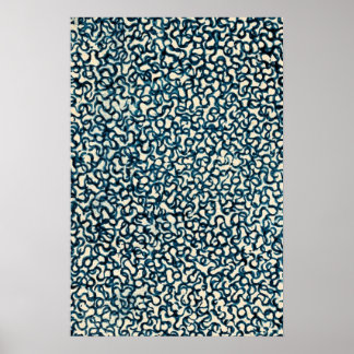 Póster Resumen de líneas azules