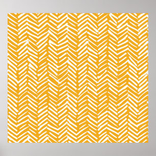 Póster Resumen de líneas dibujadas a mano, textura hipste