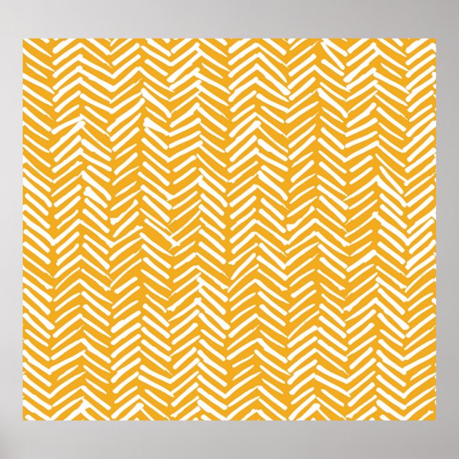 Póster Resumen de líneas dibujadas a mano, textura hipste (Frente)