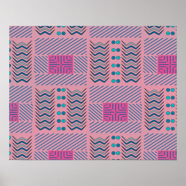 Póster Resumen de líneas y formas geométricas | POSTER (Frente)