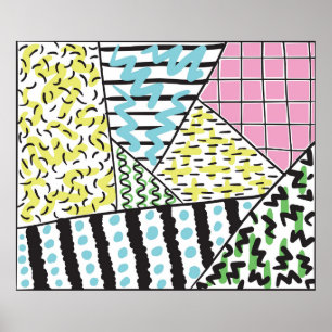 Póster Resumen de los antecedentes dibujados a mano 3