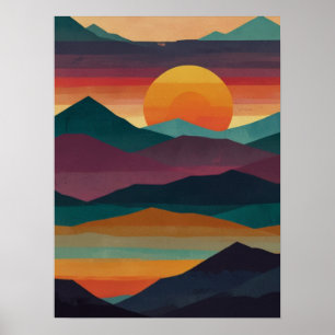 Póster Resumen de los picos del amanecer