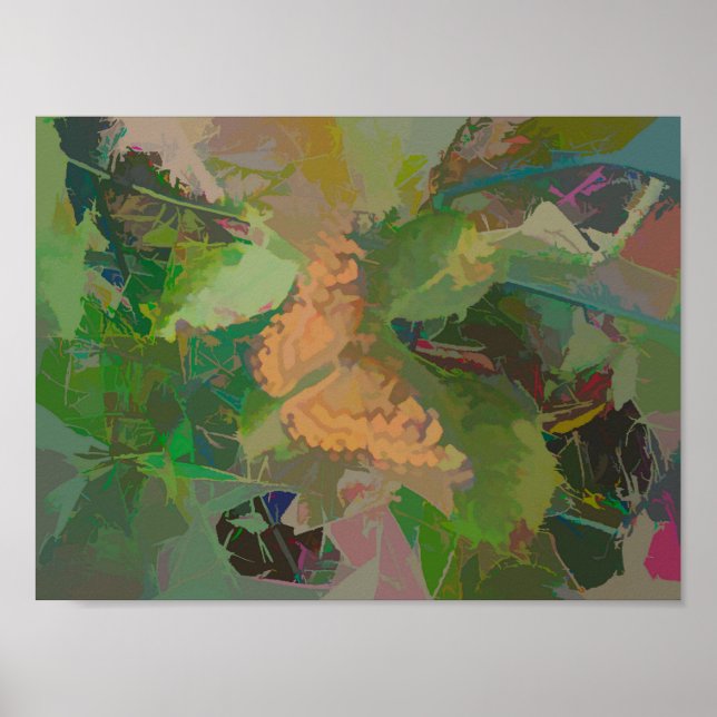 Póster Resumen de mariposa en variaciones de color (Frente)