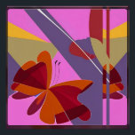 Póster Resumen de mariposas - Ken Gage Art<br><div class="desc">Resumen de Butterflown. 2023, Ken Gage. Medios mixtos: abstracto, surrealismo pop.</div>