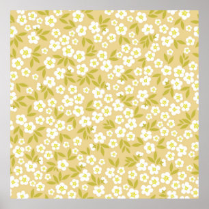 Póster Resumen de patrones vintage sin inconvenientes. Fl