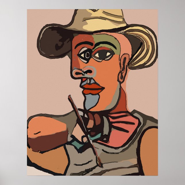 Póster Resumen de pintura automática del pintador (Frente)