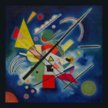 Póster Resumen de pintura azul de Kandinsky<br><div class="desc">Pintura azul del maestro de arte abstracto contemporáneo Wassily Kandinsky - pintores y artistas modernos</div>