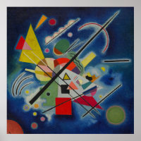 Resumen de pintura azul de Kandinsky