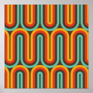 Póster Resumen de Retro Mod Mid Century