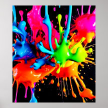 Resumen de salpicaduras coloridas