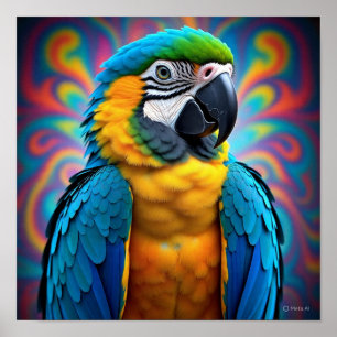 Póster Resumen de Swirls Parrot