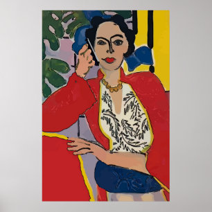 Póster Resumen de teléfono celular de mujer, estilo matis