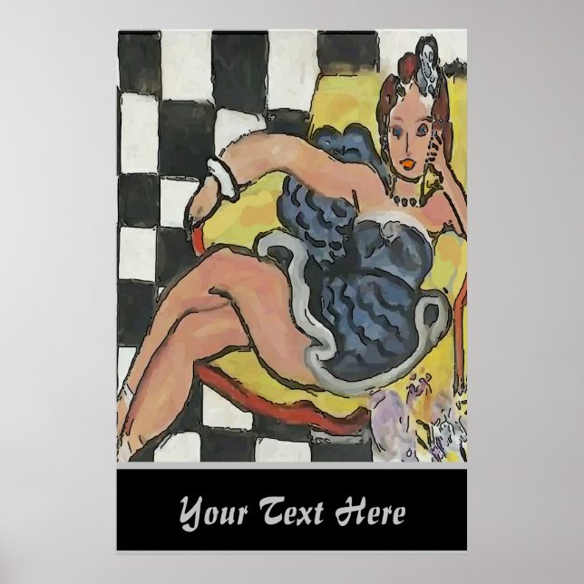 Póster Resumen de teléfono celular de mujer, Poster de es (Frente)