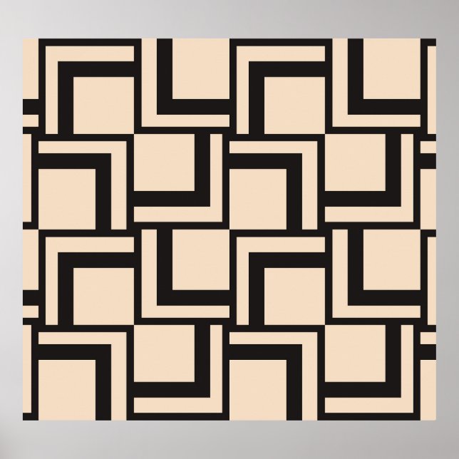 Póster Resumen de un patrón geométrico sin fisuras (Frente)