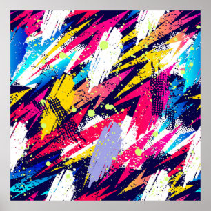 Póster Resumen de un patrón impecable. Con fondo creativo