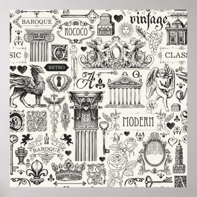 Póster Resumen de un patrón sin fisuras sobre el tema de  (Frente)