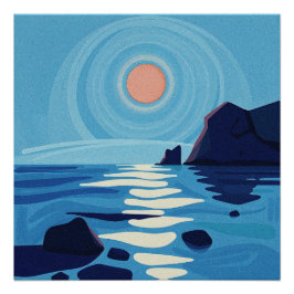 Póster Resumen del arte de la capa marina