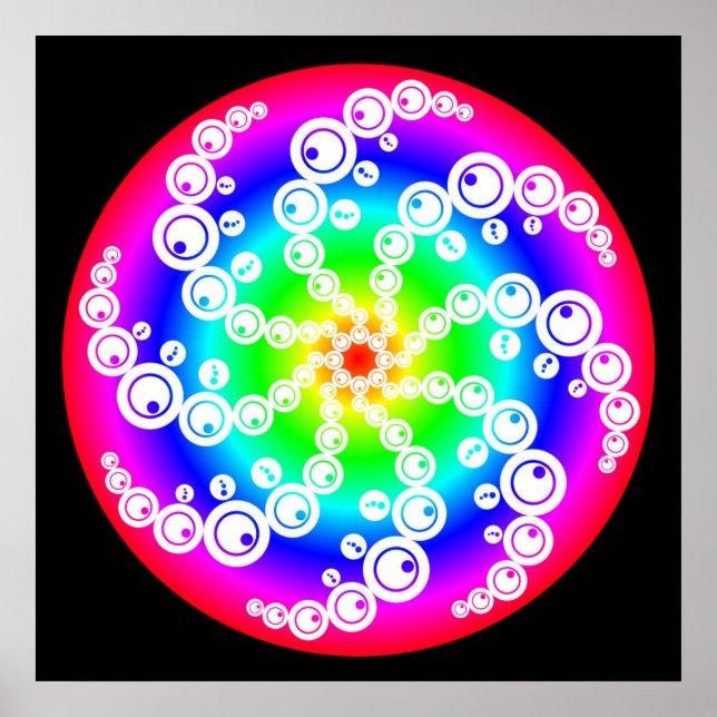 Póster Resumen del círculo de recorte (Frente)