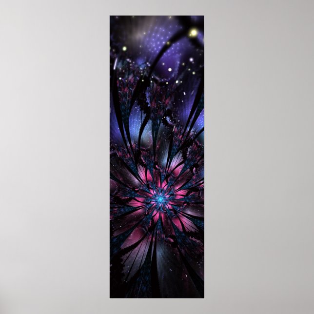 Póster Resumen del diseño de flor fractal. (Frente)