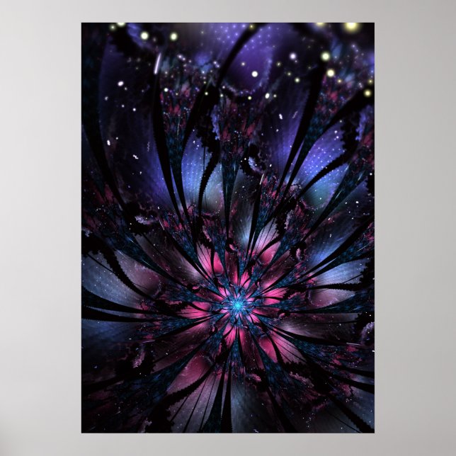 Póster Resumen del diseño de flor fractal. (Frente)