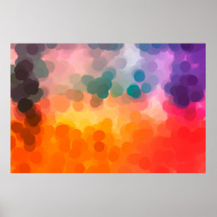 Póster Resumen del fondo de la acuarela naranja. Ilustrac