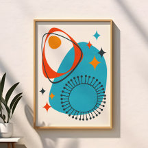 Resumen del Naranja rojo atómico moderno de mediad