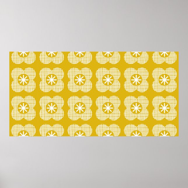 Póster Resumen del patrón de cosecha floral. Estilo nórdi (Frente)