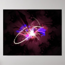 Póster Resumen del universo del arte, explosión, Big Bang
