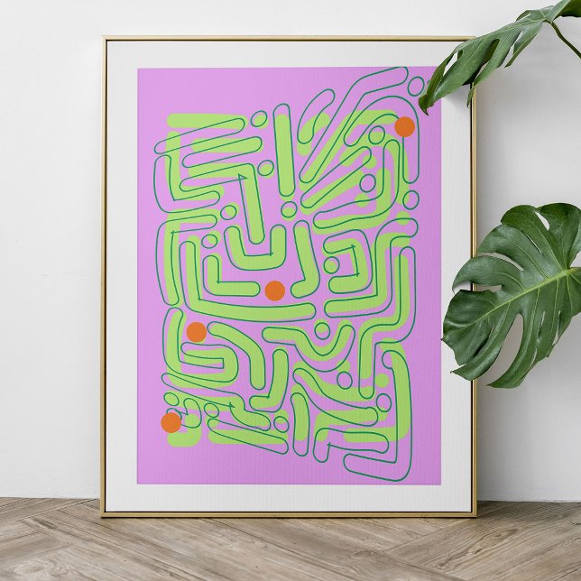 Póster Resumen Doodles de Neon (Subido por el creador)