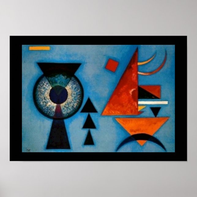 Póster Resumen duro suave de Kandinsky (Frente)