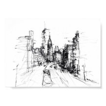 Resumen Esbozo moderno de Cityscape - Premium