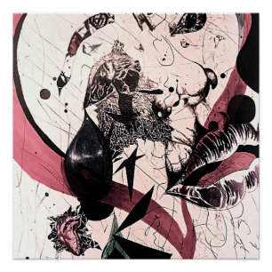 Póster Resumen Expressionismo arte en el muro: medios mix