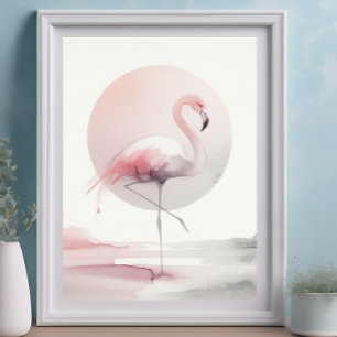 Póster Resumen Flamingo Casas de moda modernas Boho