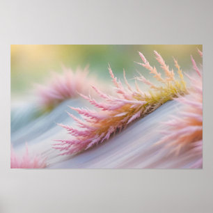 Póster Resumen Flores de Prairie Campo Naturaleza Tranqui