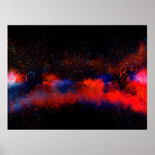 Póster Resumen Fondo colorido de la pintura acuarela,