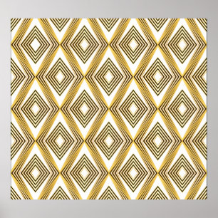 Póster Resumen Fondo geométrico Art Deco