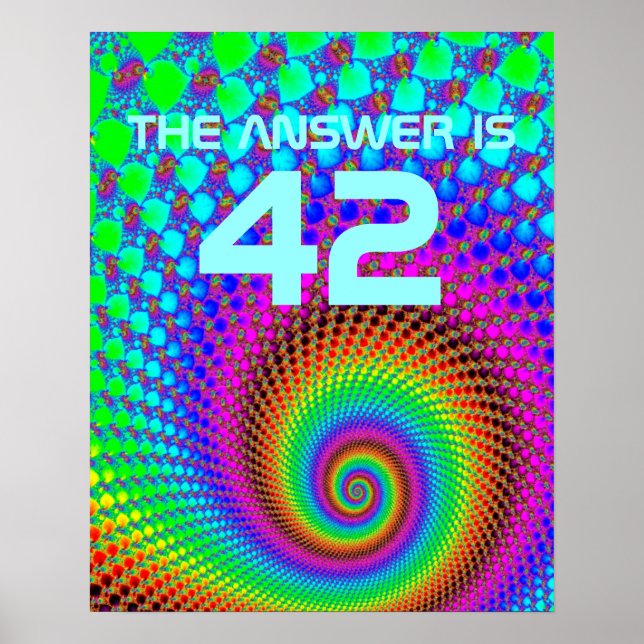 Póster Resumen Fractal espiral + decir (Frente)