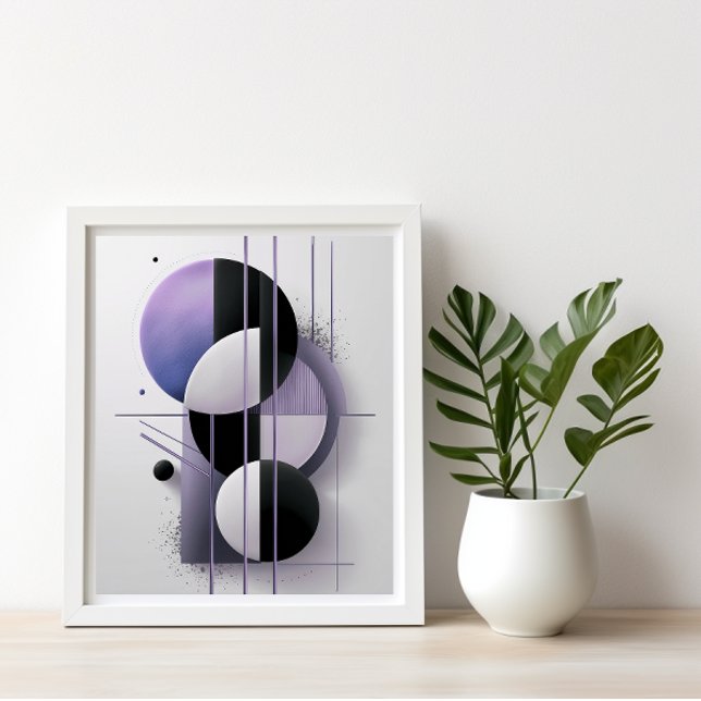 Póster Resumen geométrico moderno Purple Elegant Minimal (Subido por el creador)
